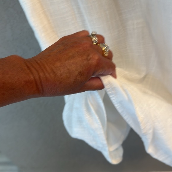 C&C California White Dress with Vibrant Patterned Neckline. NWOT - Picture 4 of 8